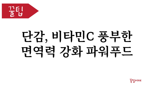 단감의 놀라운 효능 10가지 | 건강, 면역력, 피부, 항산화