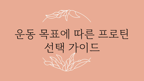 나에게 딱 맞는 프로틴 추천| 당신의 운동 목표와 라이프스타일을 위한 최고의 선택 | 단백질 보충제, 운동, 건강, 영양