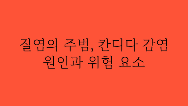 칸디다 감염, 증상과 치료법 완벽 가이드 | 질염, 항진균제, 예방법