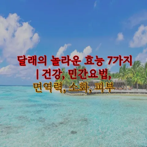 달래 효능