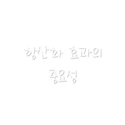 항산화 효과의 중요성